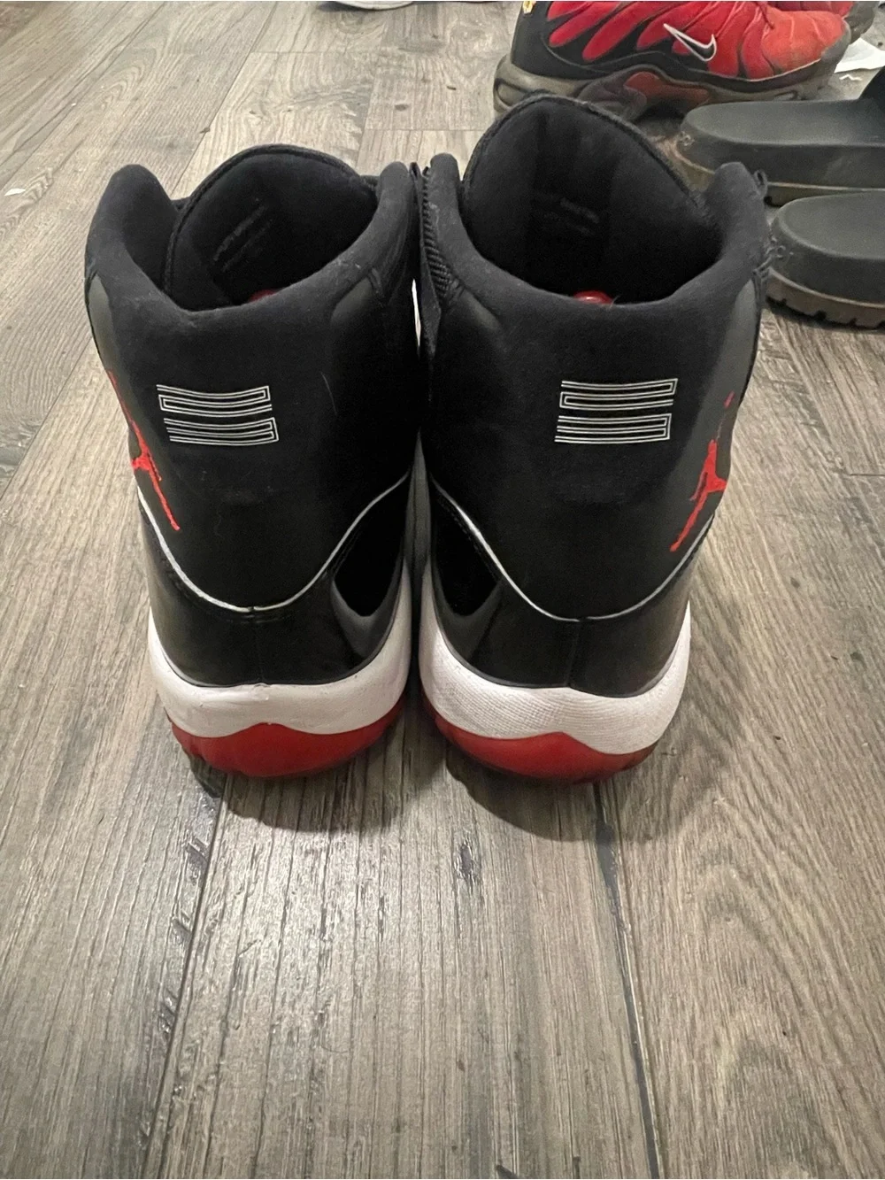 Jordan Bred 11s Retro High-Top Sneakers (Size 12)